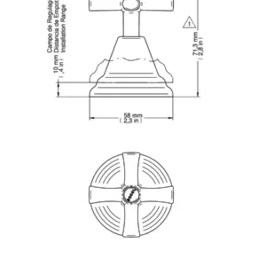 Acabamento para Registro Docolbase Pertutti 1/2", 3/4" e 1"