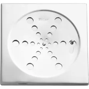 Grelha Fecho Caixilho Inox Quadrada 15 Cm Meber 1415 - Imagem 1