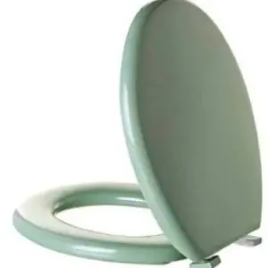 Assento Almofadado Oval Verde Malva - Imagem 1