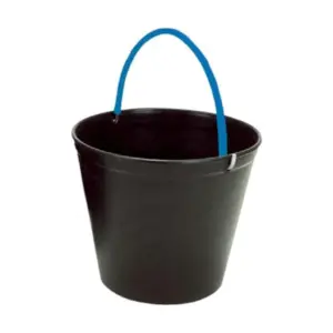 Balde em Plástico para Concreto 12 Litros Preto
