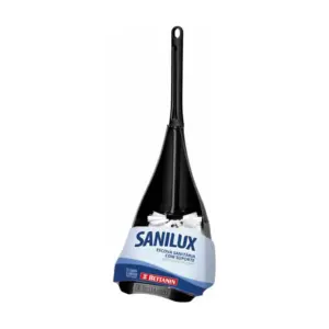 Sanilux - Escova Sanitária Plástica com Suporte, Cor Sortida, Bettanin