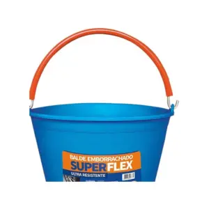 Balde Emborrachado 12 Litros Ultra Resistente - Superflex - Metasul - Imagem 3