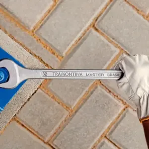 Chave Combinada 15mm Cromada - Imagem 2