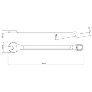 Chave Combinada 15mm Cromada - Imagem 4