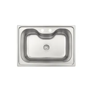 Cuba em Aço Inox 69 X 49cm Morgana 60fx Undermount com Acabamento Acetinado e Válvula - Imagem 4