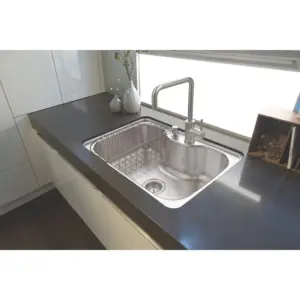Cuba em Aço Inox 69 X 49cm Morgana 60fx Undermount com Acabamento Acetinado e Válvula - Imagem 5