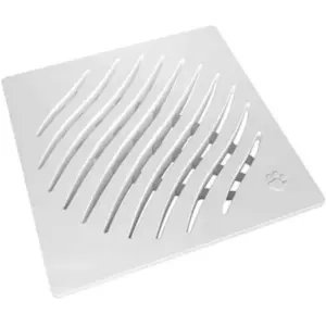 Grelha em Polietileno Quadrado 100mm Branco