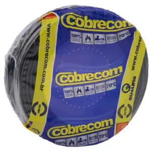 Cabo de Energia 750v 1,5mm Flexicom Antichama com 100 Metros Preto - Imagem 4