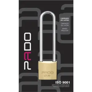 Cadeado em Latão Haste Longa 30mm