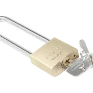 Cadeado em Latão Haste Longa 30mm - Imagem 4