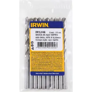 Irwin Broca Aço Rápido para Metal 338 de 5mm X 86mm Iw1246 - Imagem 6