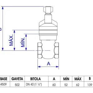 Base para Registro de Gaveta 1.1/2'' Dourada - Imagem 4
