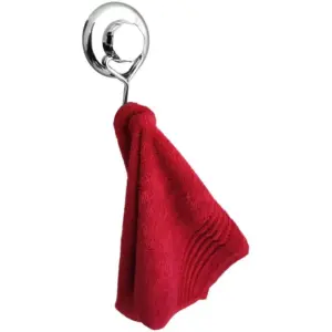 Astra, Avicab, Porta Toalha de Banheiro Cabide de Gancho com Ventosa para Roupa, Cor Inox, Aço