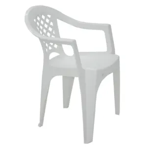 Cadeira com Braços em Polipropileno Branco Tramontina Iguape Basic - Tramontina - Imagem 1