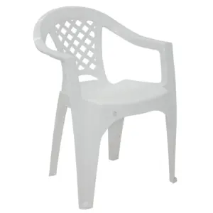 Cadeira com Braços em Polipropileno Branco Tramontina Iguape Basic - Tramontina - Imagem 3