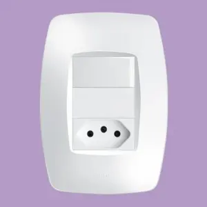 Interruptor Simples 16a/250v e Tomada 2p+t 10a/250v Elegance - Fame