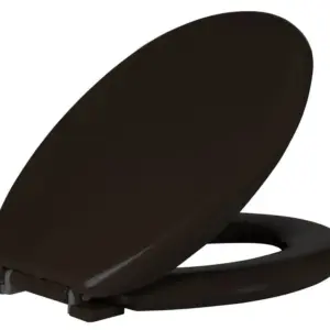 Assento Almofadado Oval Marrom - Imagem 1