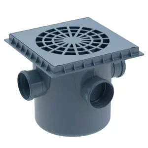 Caixa de Areia para Esgoto 100mm Cinza - Imagem 1