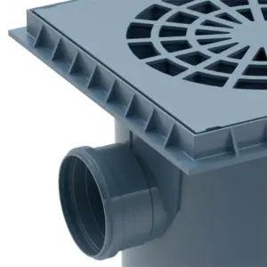 Caixa de Areia para Esgoto 100mm Cinza - Imagem 2