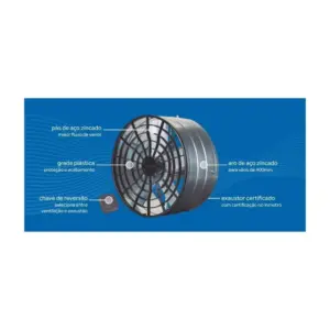 Ventisol Ventilador/exaustor Axial Industrial, Preto, 30cm, 220v - Imagem 3