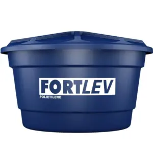 Caixa D'água em Polietileno com Tampa 500 Litros Azul - Imagem 1