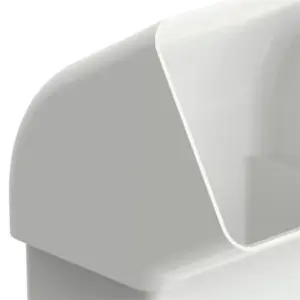 Joelho 60° Retangular Aquapluv Style Branco - Imagem 3