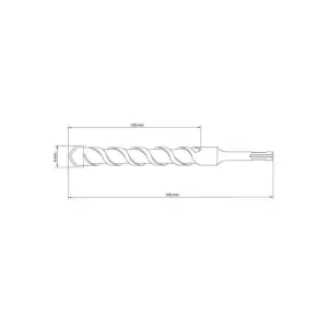 Broca de Vídea para Concreto Sds Plus 6 X 160mm - Tramontina - Imagem 2