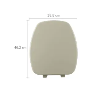 Assento Sanitário Almofadado para Louça Thema Biscuit 57 - Imagem 2