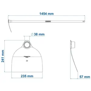 Enxada Estreita 2,5 com Cabo de Madeira 145cm - Imagem 3