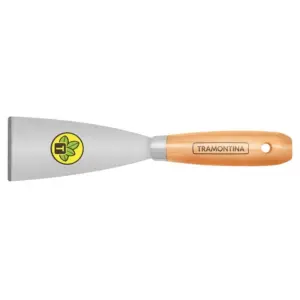 Espátula Rígida em Aço Carbono com Cabo de Madeira 6cm - Tramontina