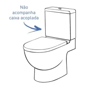 Vaso Sanitário para Caixa Acoplada Izy Caramelo - Imagem 4