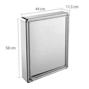 Armário de Plástico Brasília Plus 44 X 11,3 X 58cm