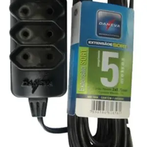 Extensão com 1 Tomada Cordão Parelelo 5m - Daneva - Imagem 1