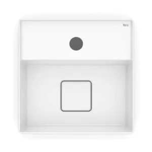 Cuba de Apoio Terra T7 30x30cm Quadrada Branca - Roca - Imagem 3