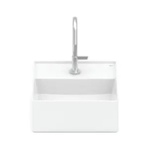 Cuba de Apoio Terra T7 30x30cm Quadrada Branca - Roca - Imagem 4