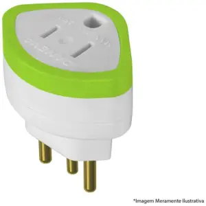 Plug Macho Adaptador 2p+t 10a/250v 1630 com 12 Peças - Daneva