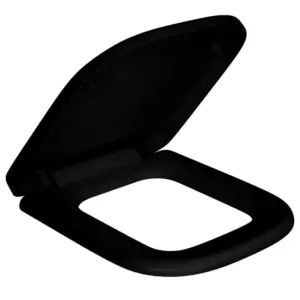 Assento Sanitário em Polipropileno Soft Close Quadra ébano