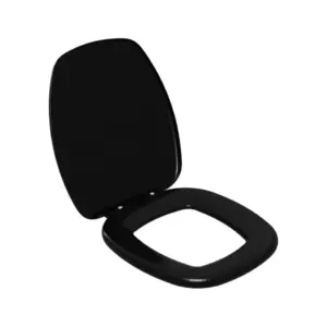 Assento Sanitário Almofadado para Louça Thema Preto 02 - Imagem 4