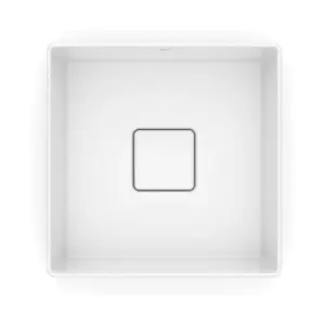 Cuba de Apoio Terra T3 30x30cm Quadrada Branca - Roca - Imagem 3