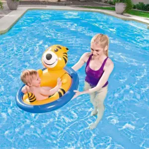 Boia Inflável Oval com Fralda Bichinhos Tigre - Mor - Imagem 2