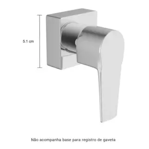 Acabamento de Registro de Pressão 1/2'', 3/4'' e 1'' Level Cromado - Imagem 3