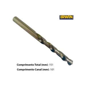 Irwin Broca Aço Rápido para Metal 338 de 12mm X 151mm Iw1330 - Imagem 4