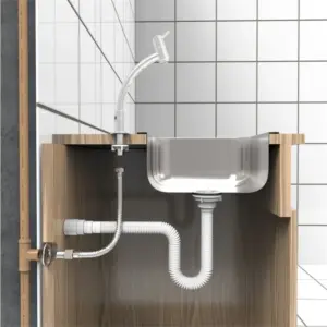 Ligação Flexível em Metal para Instalação de água 60cm Cromada - Imagem 3