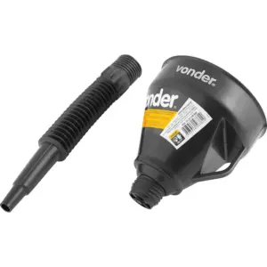 Vonder, Funil Plástico, Bico Flexível, Preto, 140 Mm. - Imagem 2