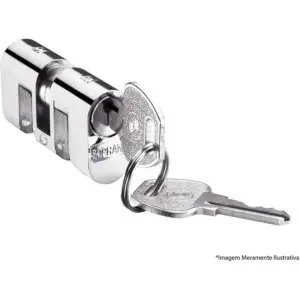 Cilindro para Fechadura Aliança 48mm Zamac - Soprano - Imagem 1