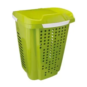 Cesto para Roupas Telado 70l Abacate e Branco