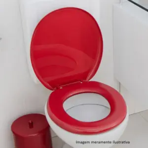 Assento Almofadado Oval Bordô - Imagem 1