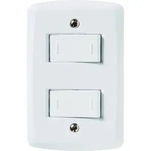 Conjunto 4 X 2 com 2 Interruptores Paralelos 10a 250v Lux2 Branco - Tramontina - Imagem 1