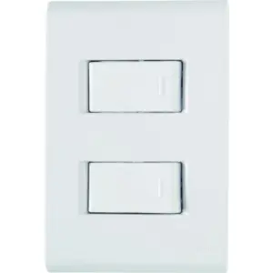Conjunto 4" X 2" de 1 Interruptor Simples 10a 250v + 1 Interruptor Paralelo 10a 250v - Tramontina - Imagem 1
