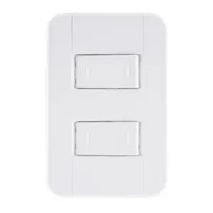 Conjunto 4 X 2 com 2 Interruptores Paralelos Branco - 10 a / 250 V - Tramontina - Imagem 2